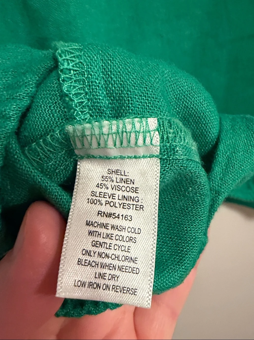 Marc New York Emerald Green Knot-Front Puff Sleeve Blouse Large